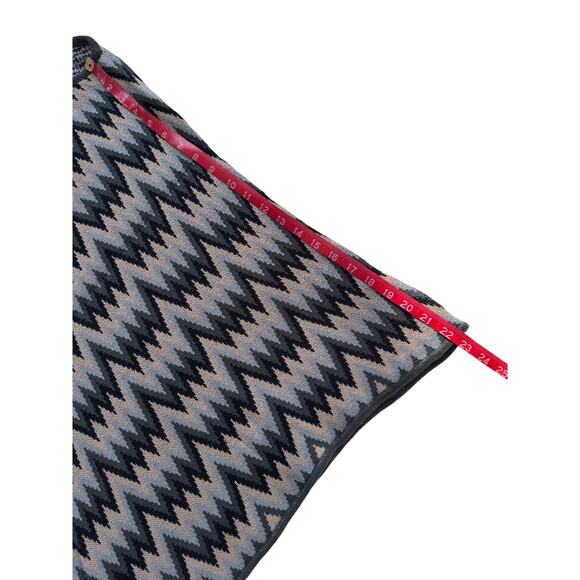 Vintage Missoni Sweater Poncho, Heavy Wool Blend Cape, Y2K Zig Zag, Italy, NWT - Picture 12 of 12